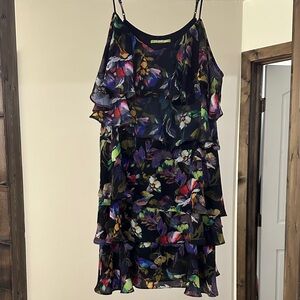 Gianni Bini Multicolor Floral Mini Dress